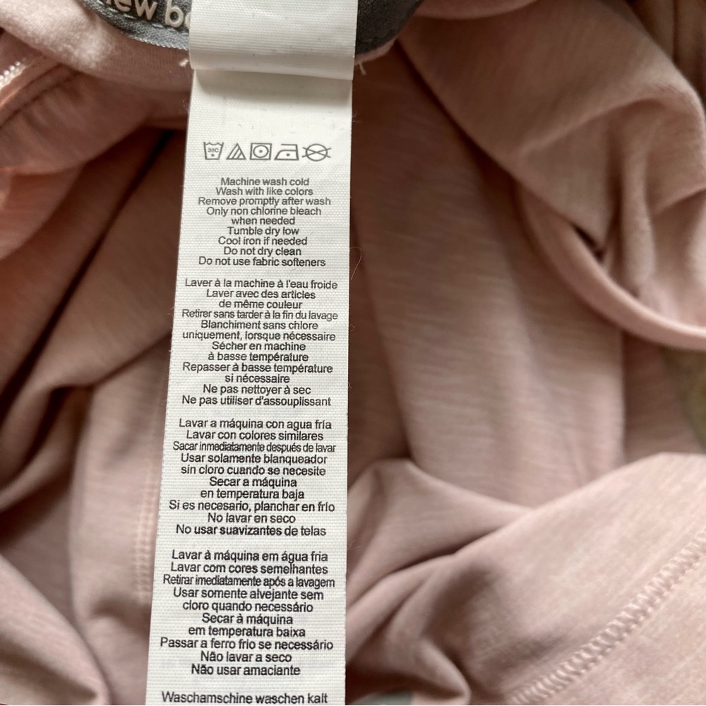 New Balance Women's Blush Pink Pullover 1/4 Zip Running Athletic Top Size Small - Picture 8 of 11